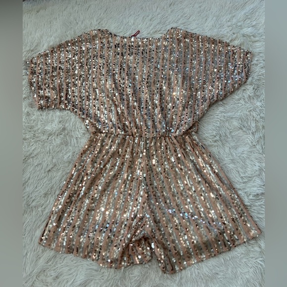 Raga by Anthropologie Sariah Sequined Romper - Size M - Picture 4 of 9
